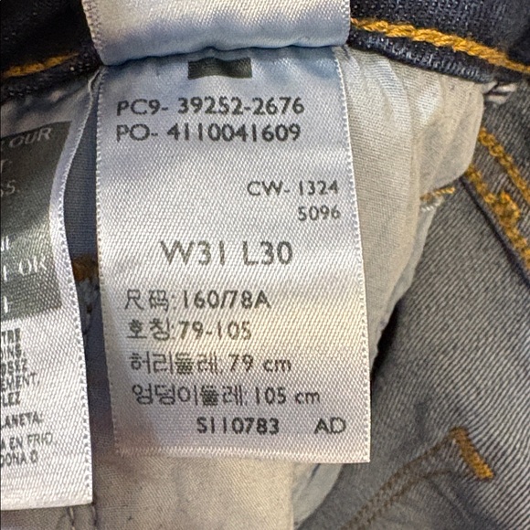 Levi's Dark Blue Flare & Wide Leg Jeans - Picture 5 of 5